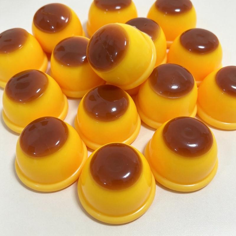Pudding de caramel cu sunet crocant, bilă de stors, handmade, DIY, fără revenire, jucărie squishy, eliberare stres, decompresie, pentru jucărie, cadou de sărbătoare