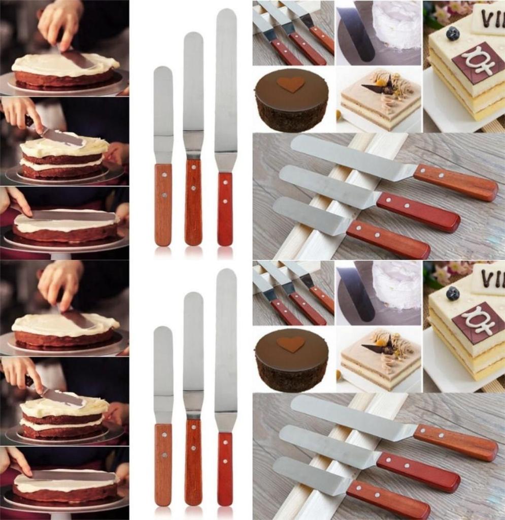 Thickening Various Cream Spatula Curved Scraping Cake Mounting Baking Tools