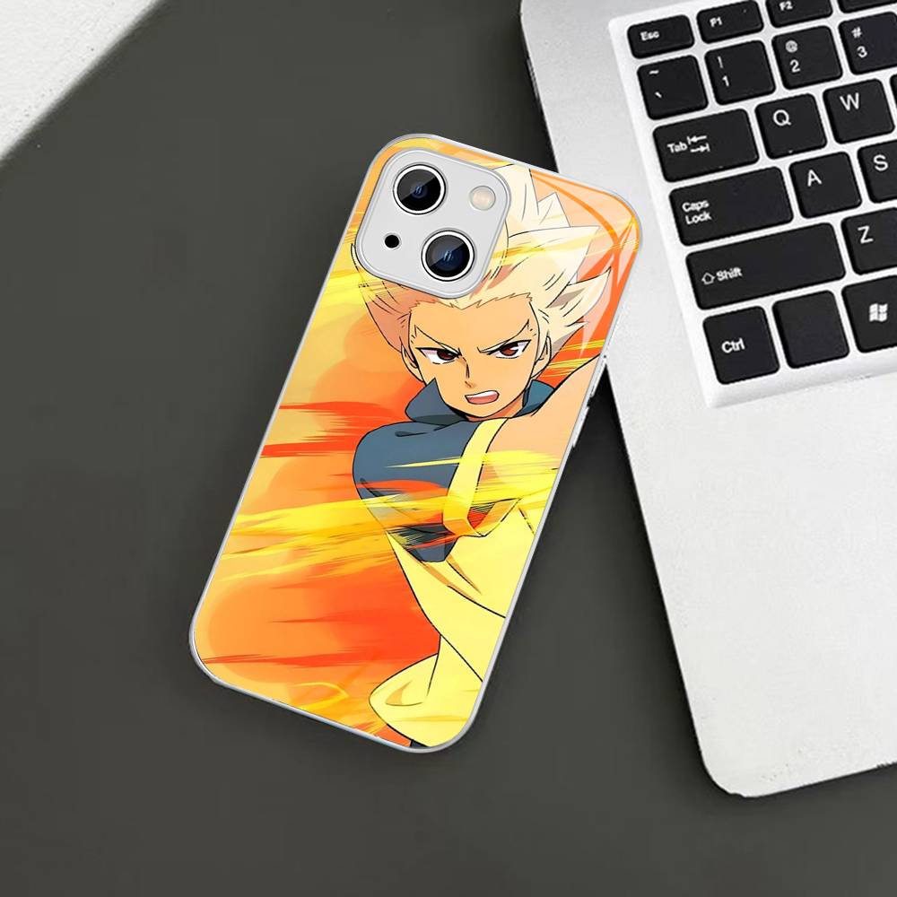 

Axel Blaze Firestorm Inazuma Eleven For IPhone 14 13 12 Mini 11 Pro XS Max X XR 14 Plus Tempered Glass Cover iphone 11pro max