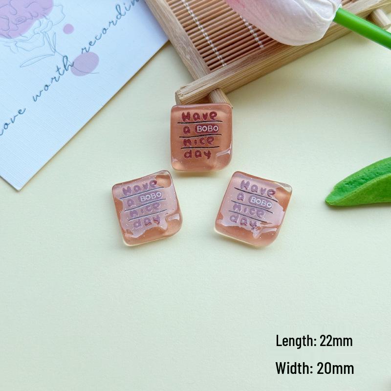 Cartoon Glitter Bear Resin DIY Jewelry Phone Case Cream Glue Hair Accessories Handmade Kit