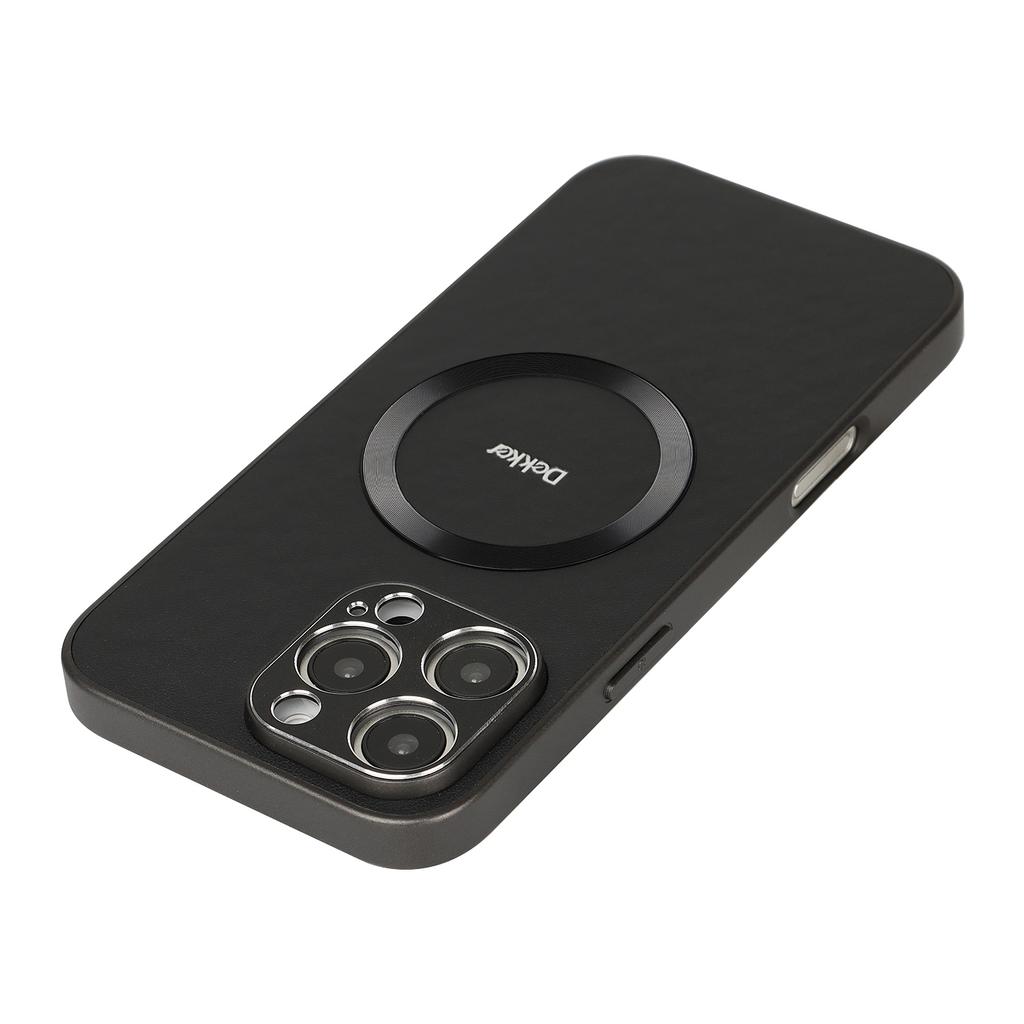 DEKKER For iPhone 16 Pro Case Compatible with MagSafe PU+TPU Phone Back Cover