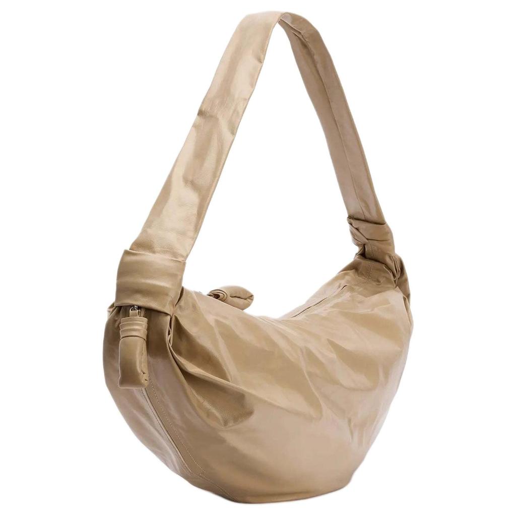 Lemaire Croissant Cow Leather Croissant Bag, Crossbody Bag, Shoulder Bag Large Unisex Yellow BG0027-LL0028-539