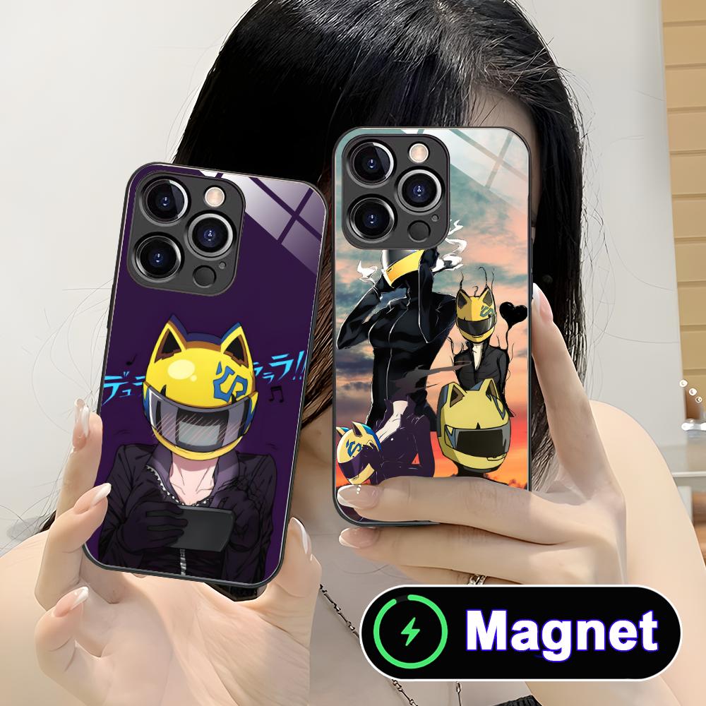 Anime Durarara Phone Case for iPhone 17 16 15 14 13 12 11 Air Pro Max Plus Mini Glass MagSafe Cover
