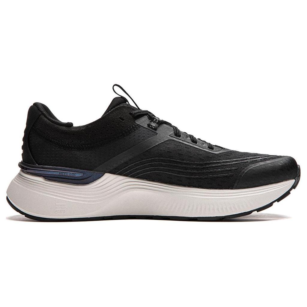 Li Ning Light And Shadow Element Slip Resistant Abrasion Resistant Low Top Running Shoes Men's Black ARHU027-3
