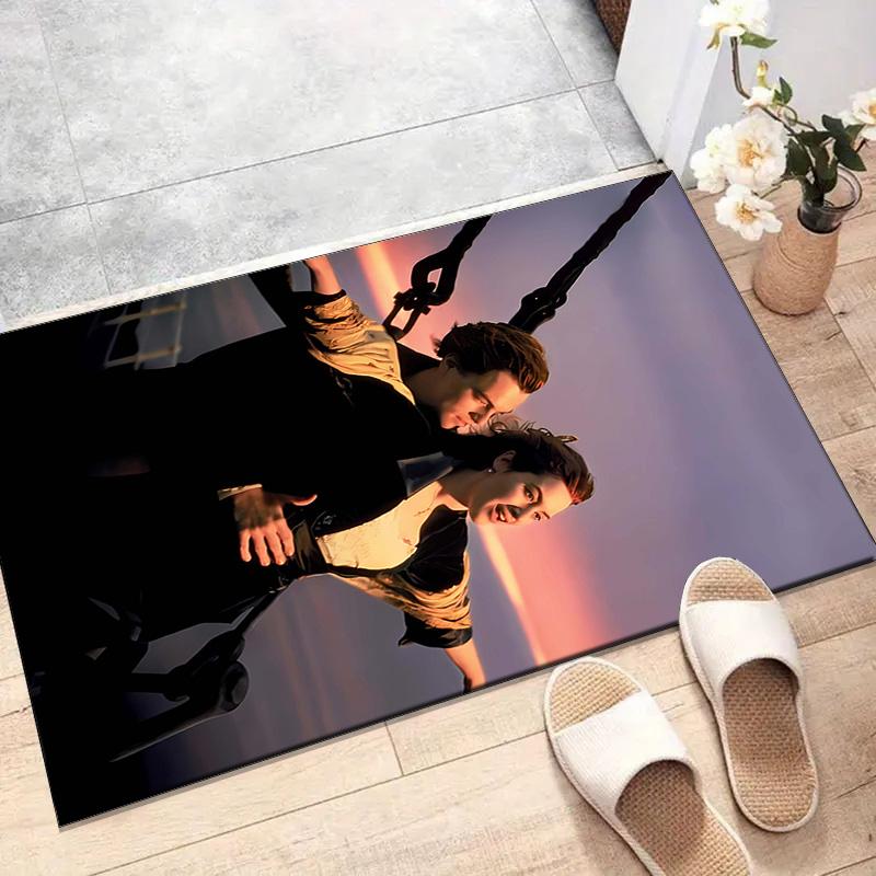 1pc Titanic1 Design Printed Area Rug Carpet for Bedroom Living Room Home Decor Rugs Mat Non Slip Mat Rug for Bedside