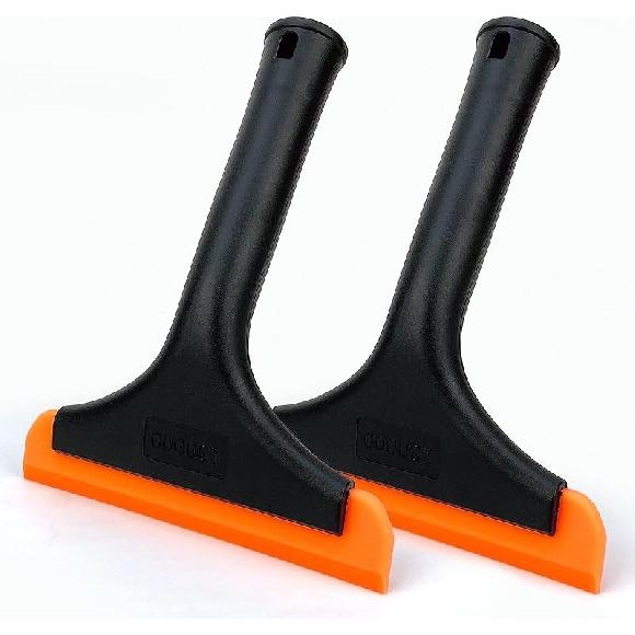 Super Flexible Silicone Squeegee, Auto Water Blade, Water Wiper, Shower Squeegee, 5.9'' Blade And 7.5'' Long Handle, For Car Windshield, Window,