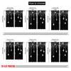 Flat Printing Shiny Silvery Water Drops Print Curtains Bedroom Office Kitchen Living Room Study Home Decor Curtain Set Of 2 Made Polyester Washable