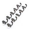 10Pcs Coat Hooks Small Double Prong AntiRust Sturdy Durable Convenient Wall Mounted Tiebacks for
