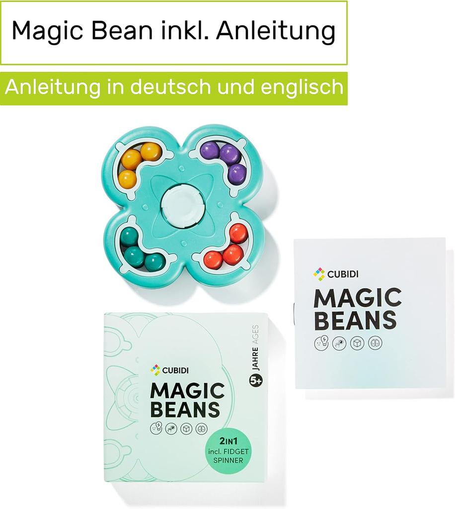 CUBIDI® Original Magic Bean - Flower, Pink, Exciting Puzzle Game for Children and Adults, Skill Game for Girls and Boys from 6 Years