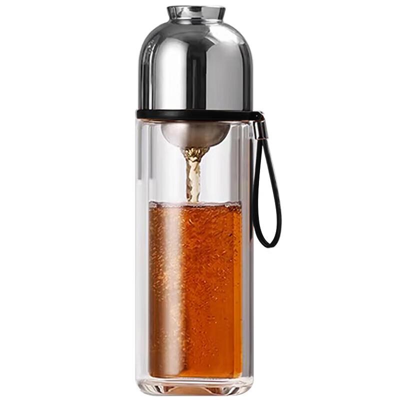 Shangming Double-Wall Glass Tea Infuser Bottle
