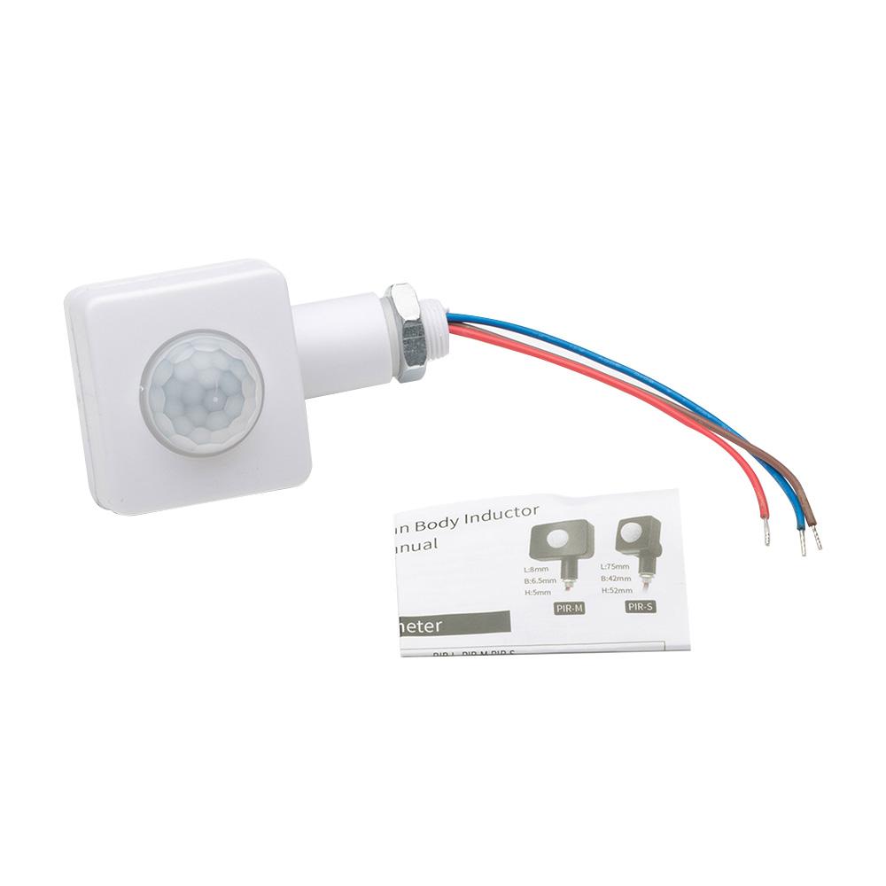 Mini Human Body Infrared Sensor Ultra-thin Infrared Body Sensor Switch LED Flood Light PIR Motion Sensor Adjustable Smart Switch