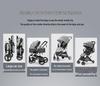 Convertible Lightweight Baby Stroller: Reclining, Foldable, High Landscape, Shock-Absorbing, Two-Way Use for Newborns