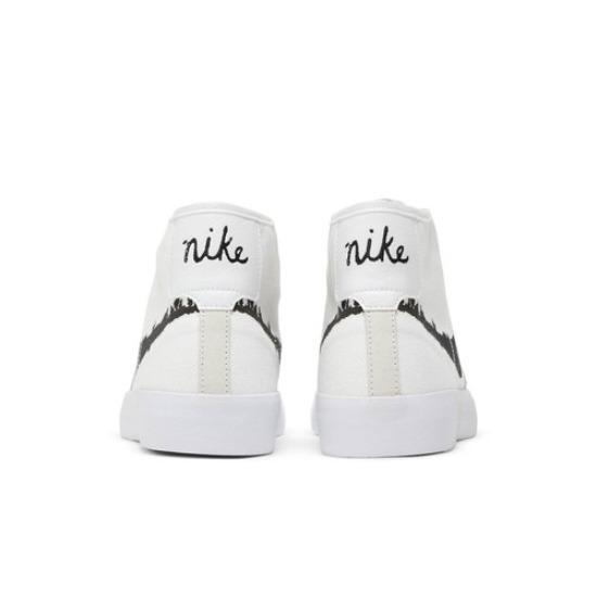 Nike Sb Blazer Court Mid Premium Unisex White Black DM8553-100