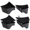 2x Car Trunk Side Storage Box Garbage Bins Organizer Flocking Mat Partition Board Stowing Tidying Compatible for