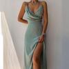 2026 Summer Sexy V-Neck Spaghetti Strap Slim Fit Dress for Women