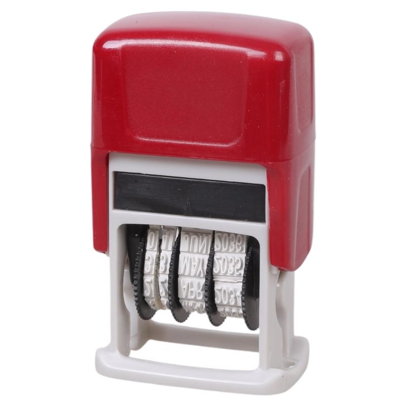 Multifunction English Date Stamp Adjustable Rubber Stamp Line Dater Number Roller Stamp Office Stamp Scrapbooking Stamp