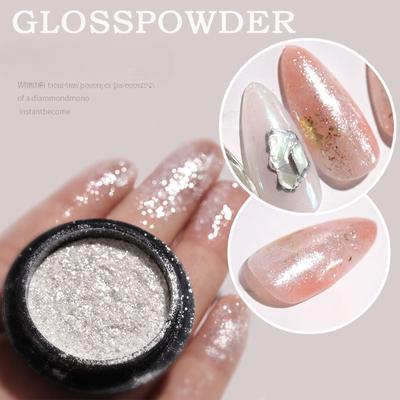 Japanische Nagelkunst Glitzer Highlight Puder Augen Make-up Aufkleber Polarisierendes Puder Feenfeiner Puder Lichttherapie Nagelornament DIY