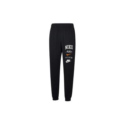Elastic Cuff Knit Joggers With Logo Men Bottoms Black FN2644-010