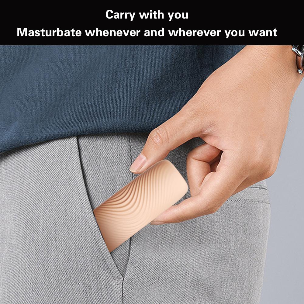 Male Masturbator Cup Portable TPE Adult Sex Toys for Men Portable Penis Trainer Soft Vagina Anal Masturbator Sex Products Toys
