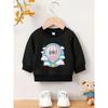European sizes A Brightly Colored Print Pattern, a Comfortable And Skin-Friendly Round-Neck Sweatshirt for Baby Kids, Perfect for Everyday Wear