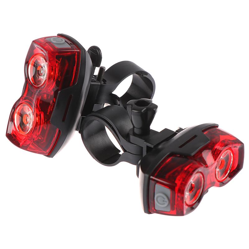 2LED Bright Bicycle Bike Bezpečná zadní zadní blikající výstražná kontrolka