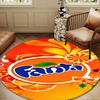 Fanta Orange Refreshment Round Mat Home Decor, Chair Rug For livingroom,Bedroom, Doormat Home Decor Birthday Gift Christmas Gifts