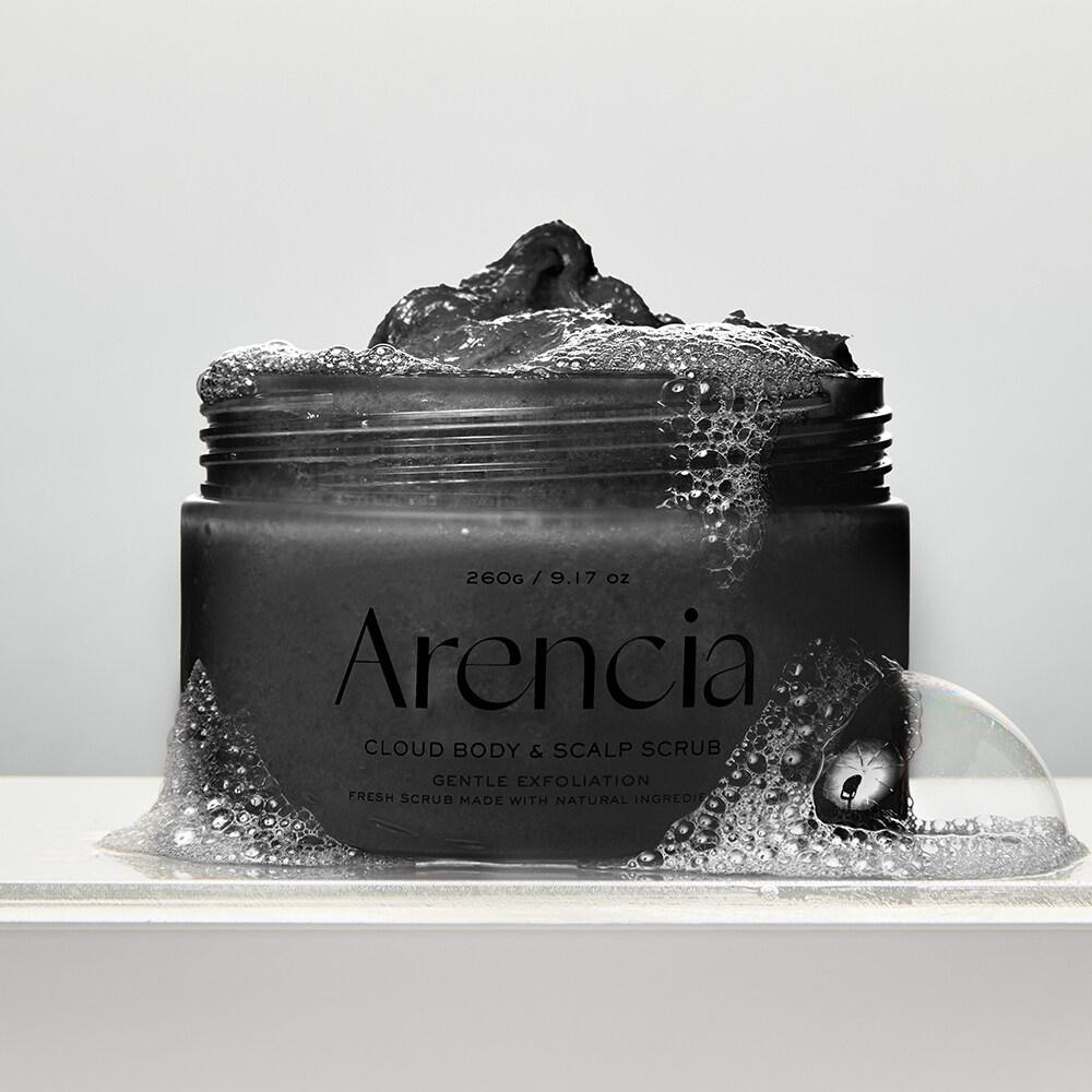 arencia Cloud Body & Scalp Scrub Black Tea & Yuzu 260g