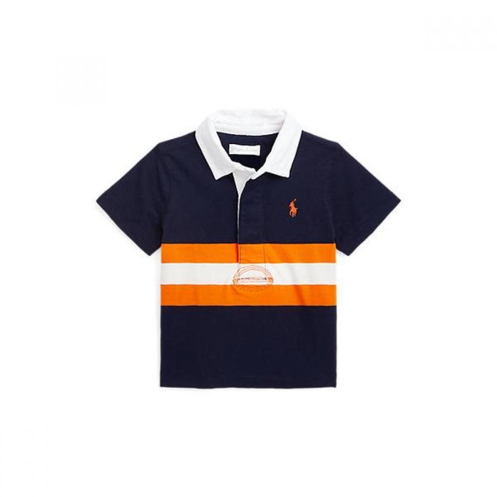 

Ralph Lauren Baby Boy Striped Cotton Short Sleeve Rugby Shirt Cwpoknii8020171410 18M