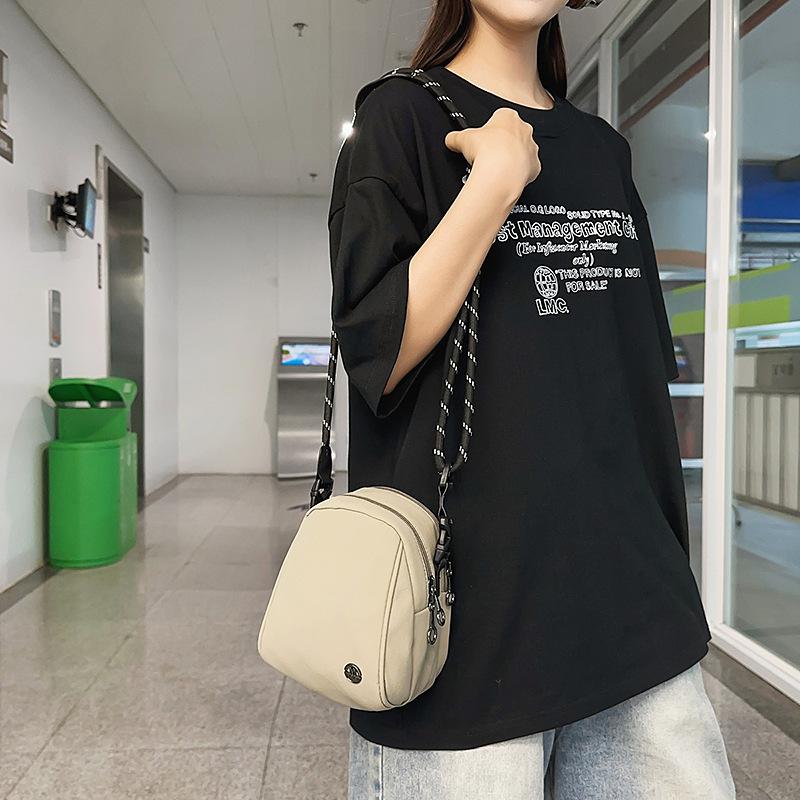 Trendy Brand Small Bag Women'S Mini Lightweight Multi-Compartment Shoulder Messenger Bag Fashionable Mobile Phone Bag Small Shell Backpack