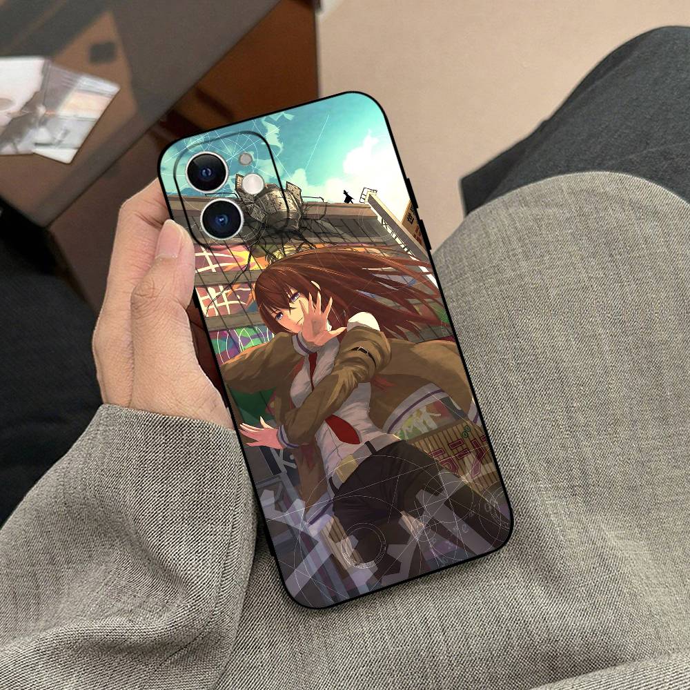 Steins;Gate Phone Case Black Phone Case For IPhone 17/16/15/13/14 Pro Max/ 11Plus/X/Xr/Xs Max 13mini