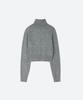 MOONSUN Mj Crop Turtle Neck Knit / Gray