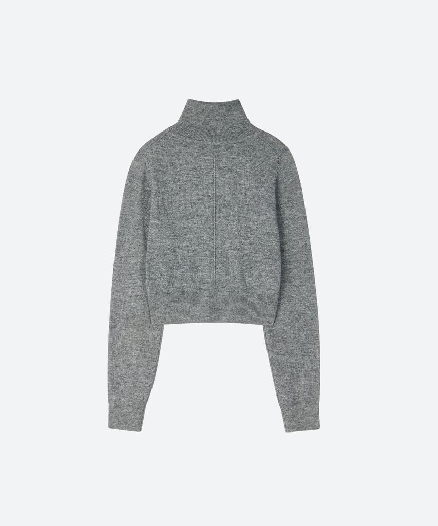 MOONSUN Mj Crop Turtle Neck Knit / Gray