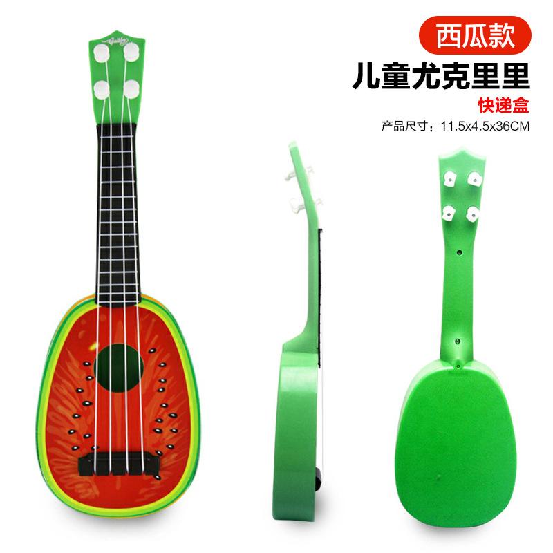 

Детский симулированный музыкальный инструмент Укулеле Подарок, Мини-гитара может играть Музыкальная игрушка для раннего развития и просвещения