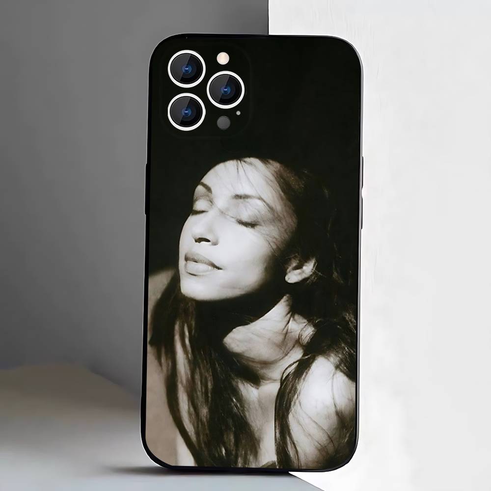 Sade Adu Love Deluxe Etui na Telefon Dla iPhone 17,16,15,14,13,12,Pro,Max,Plus,E,SE4,Air,Mini Czarne Miękkie Etui