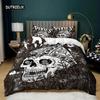 Skull Deadpool Duvet Cover Set 240X220 200X200 Bedding Set Twin Queen King Double Bed Linens Quilt Cover Bedclothes Big Hand