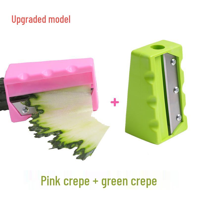 Green Cucumber Slicer & Shaping Peeler for Beauty Masks