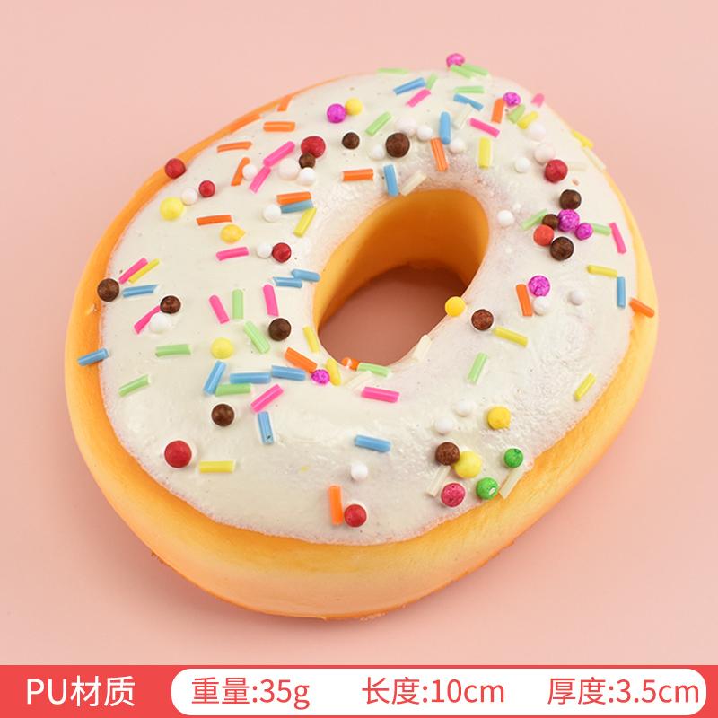 10cm Simulation Donuts Bread Stress Relief Fake Bread Cake Home Decor Display Wedding Sweet Decortions Photography Props 1Pc