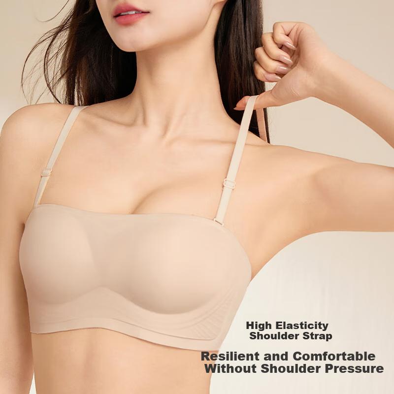MIIOW Foundation Bra, Summer Thin Style, 2025 New Women's Strapless Bra, Wireless Brassiere for Girls