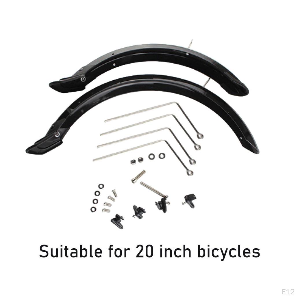 Parafanghi Anteriori Posteriori per Mountain Bike Accessori Ciclismo 14 pollici V