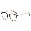 ZENOTTIC Retro Round Optical Prescription Eyeglasses Frames Unisex Ultralight Acetate Metal Spectacle Frame