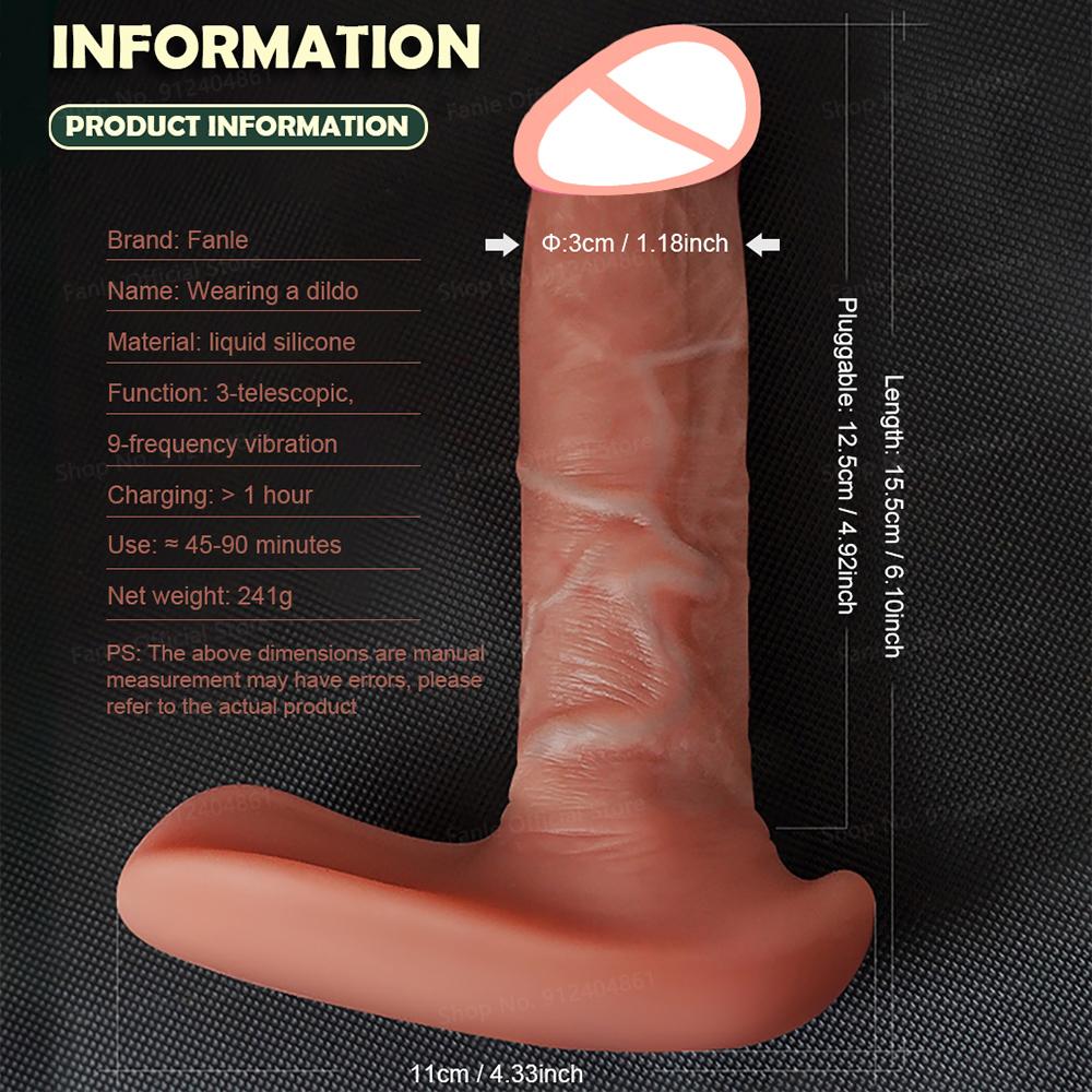 Drahtlose Fernbedienung Tragbarer Dildo Teleskop Vibrator Vaginal G Spot Stoßen Sex Höhepunkt Klitoris Stimulation Erwachsene Spielzeug Produkte