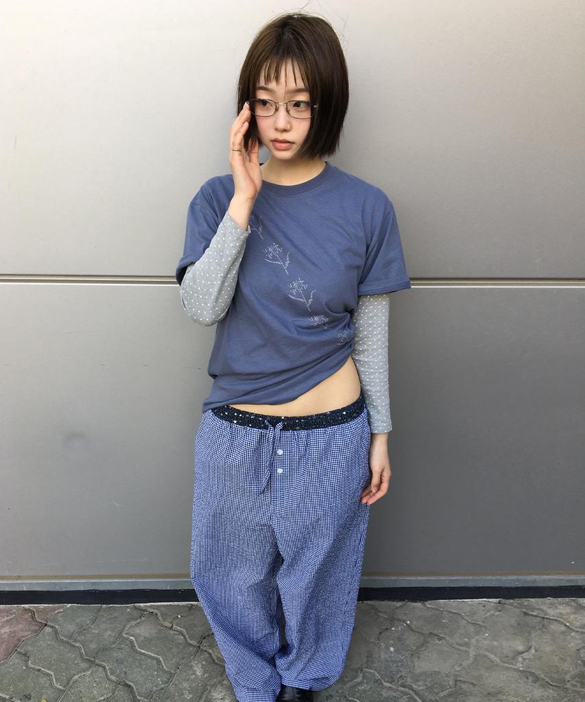CAVISH Milky Way Check Lounge Pants Navy(Cv2Gmfpa00A)