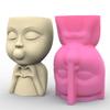 Minimalist Designs Mold Succulent Planter Silicone Molds Girl Head Shapes Flower Pot Epoxy Mould for DIY Enthusiasts