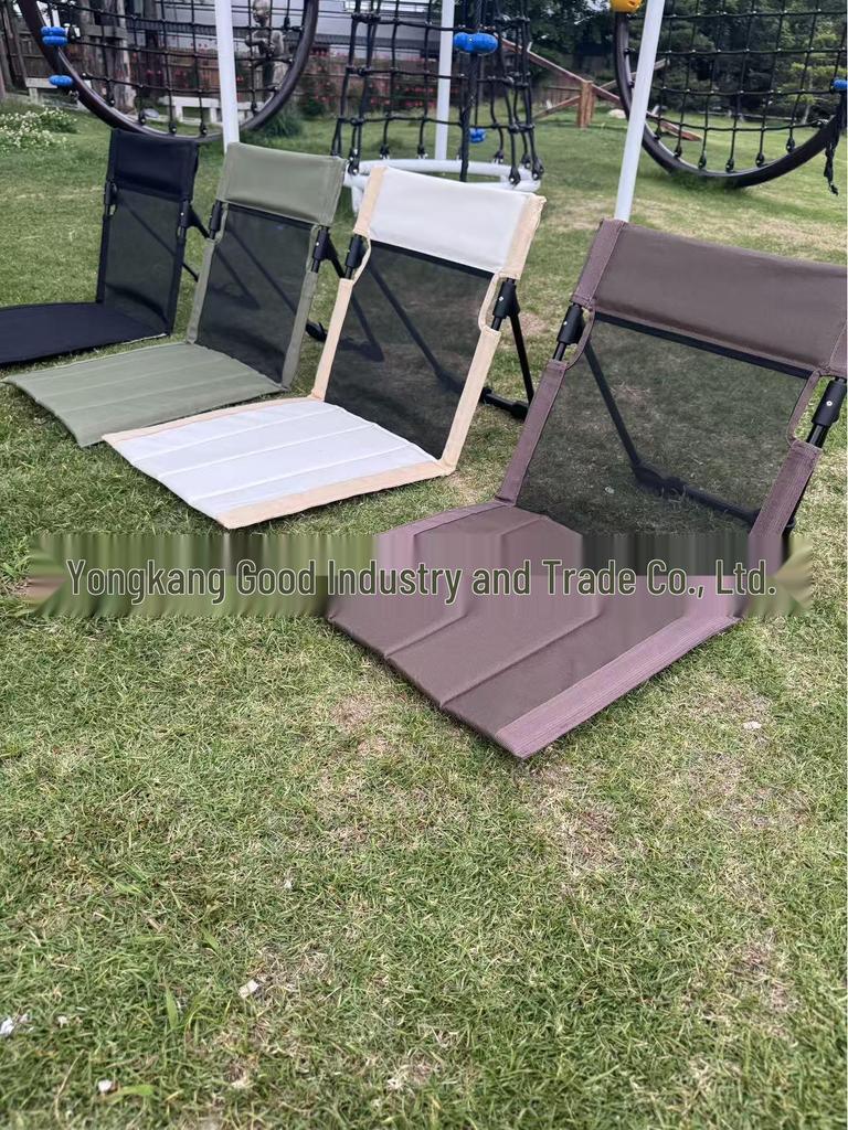 Breathable Mesh Folding Aluminum Camping Chair with Extended Backrest