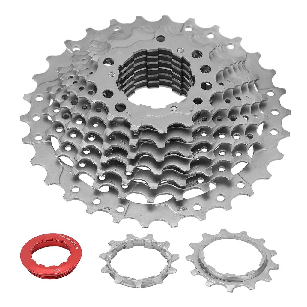 9 Speed 11‑30T Cassette Freewheel Multi Layer Plating Bicycle Freewheel for Road Cycling