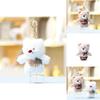 Plush Teddy Bear Keychain Cute Doll Gift For Girls And Bag Decor