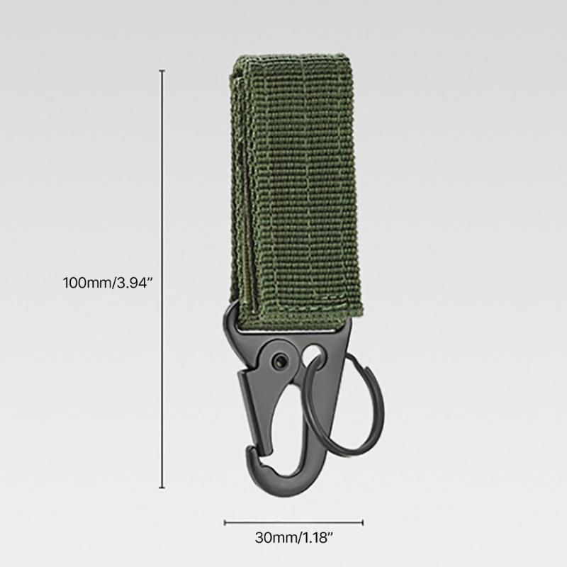 Professional Carabiner Keychain Keeper Key Holder Belt Key Keeper Webbing Tactic Hook Clip Belt Key Chain Loop Key Clips