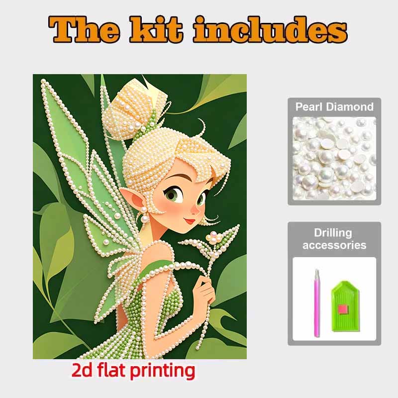 Disney Pearl Painting Wonderful Fairy Pearl Art Painting Kit Art Pearl Painting Kit Adult Beginner Gift Creative Home Wall Decor