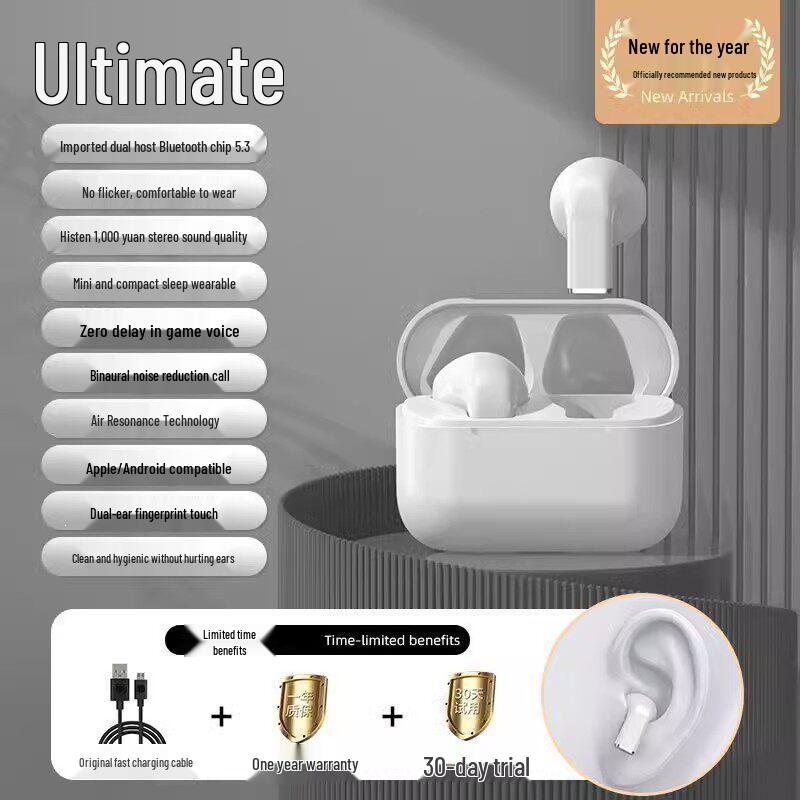 2026 Mini High-End Sound True Wireless Bluetooth Earbuds for Girls - Noise Cancelling, Sports Compatible, Ultra-Long Battery Life