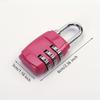 Password Lock 3 Position Password Lock Padlock, Suitcase Padlock for Gym, Cabinets and Luggage - Durable, Travel Padlock